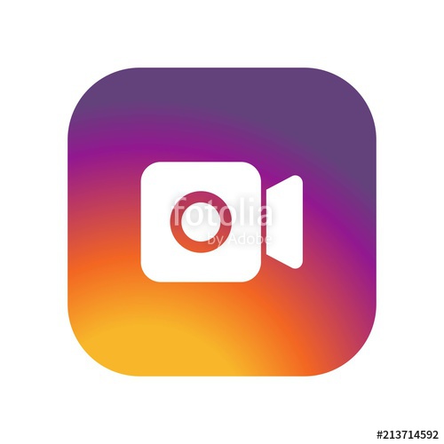 Video Icon On Gradient Color Background Vector Icon Simple 500x500 Video Icon On Gradient Color Background Vector Icon Simple