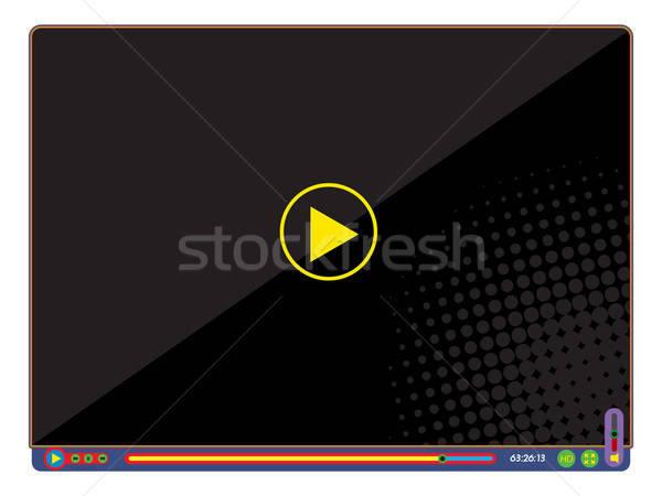 Pop Art Video Player Vector Illustration Richard Laschon 600x450 Pop Art Video Player Vector Illustration Richard Laschon