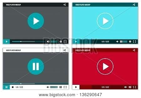 Video Player Template For Web Movie Stock Vector Blogger 450x313 Video Player Template For Web Movie Stock Vector Blogger