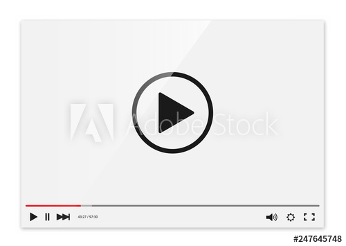 Video Player Vector 500x355 Video Player Vector