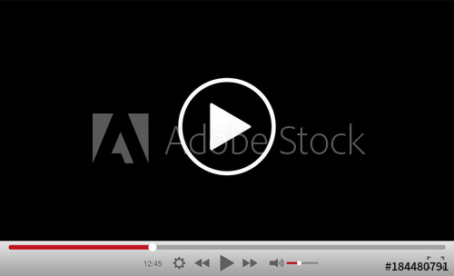 Video Player Vector Illustration 500x304 Video Player Vector Illustration