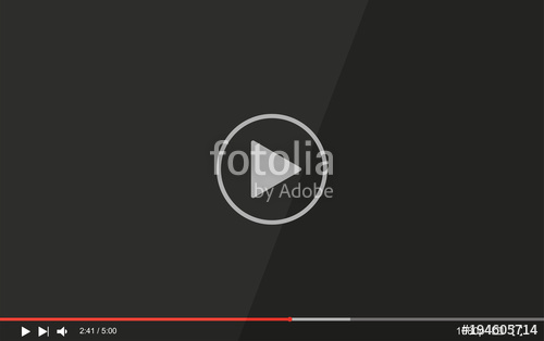 Full Screen Video Player With Button Play, Vector Stock Image 500x314 Full Screen Video Player With Button Play, Vector Stock Image