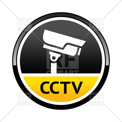 Cctv Round Sticker 400x400 Cctv Round Sticker