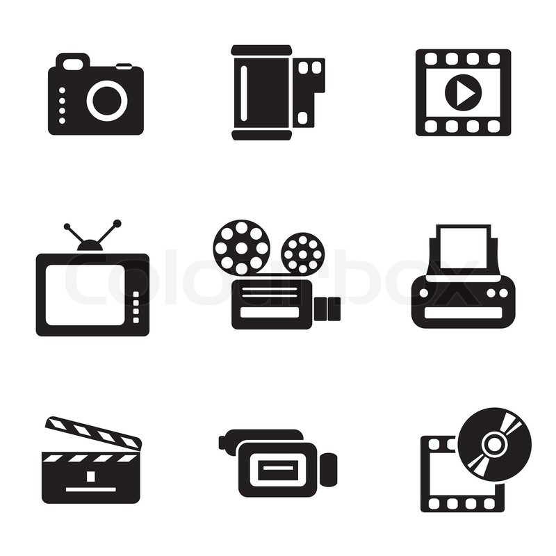 800x800 Set Vector Computer Icons Of Photo And Stock Vector Colourbox