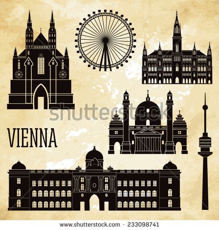 448x470 Vector Vienna Skyline Silhouette Free Vector For Free Download