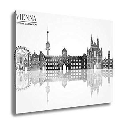 425x444 Ashley Canvas Vienna Skyline, Wall Art Home Decor