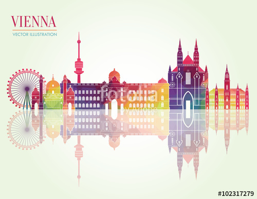 500x388 Vienna Skyline Vector Illustration Stock Image And Royalty Free