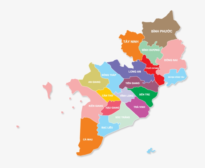 820x672 South Vietnam Map