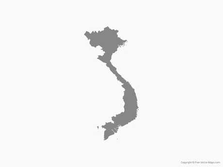 460x345 Vector Map Of Vietnam