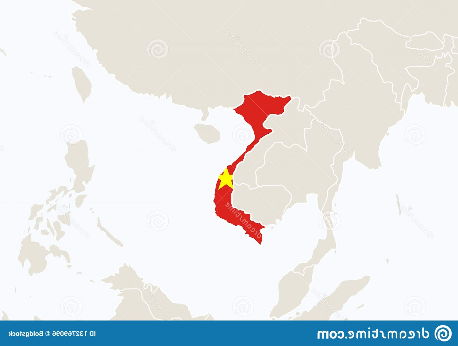 1920x1450 Asia Highlighted Vietnam Map Vector Illustration Image Geekchicpro