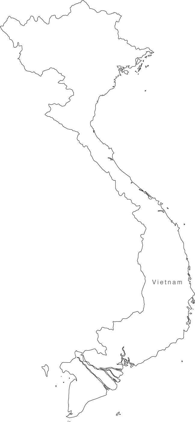 648x1401 Digital Vietnam Map For Adobe Illustrator And Powerpointkeynote