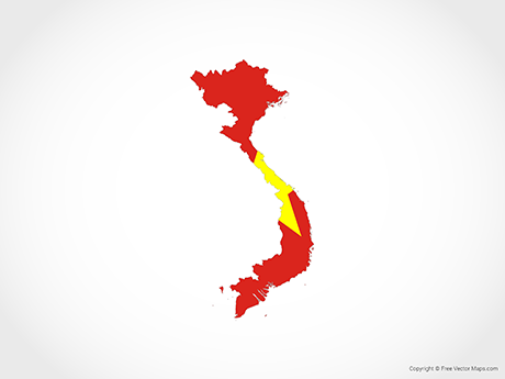 460x345 Vector Map Of Vietnam