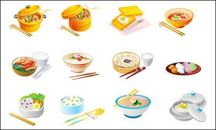 424x256 Free Download Of Chinese Food Vector Icons Vector Graphic
