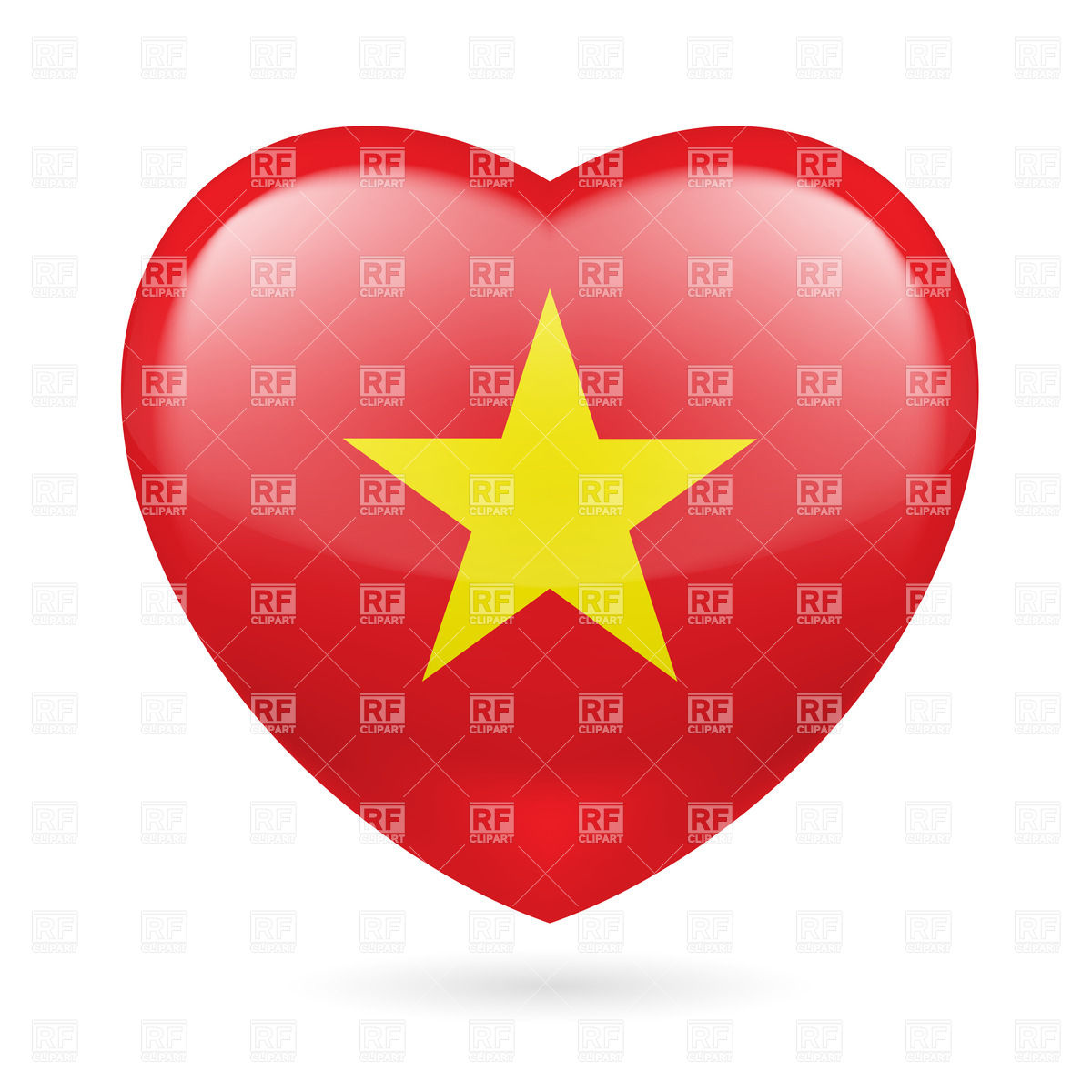 Heart With Vietnamese Flag Colors I Love Vietnam Vector Image 1200x1200 Heart With Vietnamese Flag Colors I Love Vietnam Vector Image