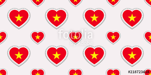 Vietnam Flag Seamless Pattern Vector Vietnamese Flags Stickers 500x250 Vietnam Flag Seamless Pattern Vector Vietnamese Flags Stickers