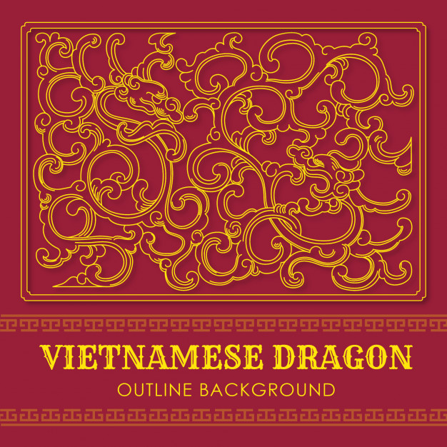 Vietnamese Dragon Outline Background Vector Premium Download 626x626 Vietnamese Dragon Outline Background Vector Premium Download