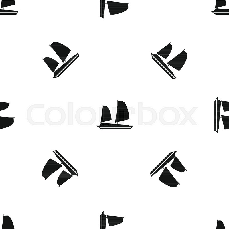 Vietnamese Junk Boat Pattern Repeat Stock Vector Colourbox 800x800 Vietnamese Junk Boat Pattern Repeat Stock Vector Colourbox