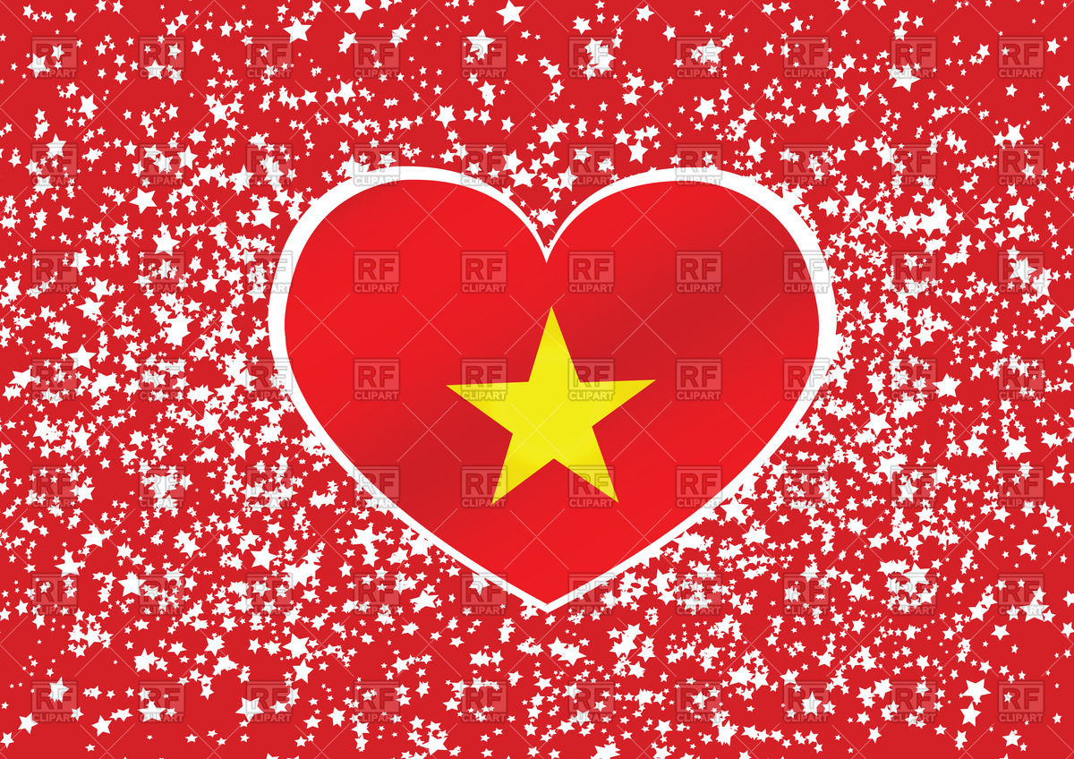 Flag Of Vietnam, Heart Shaped Vector Image Of Signs, Symbols, Maps 1200x848 Flag Of Vietnam, Heart Shaped Vector Image Of Signs, Symbols, Maps