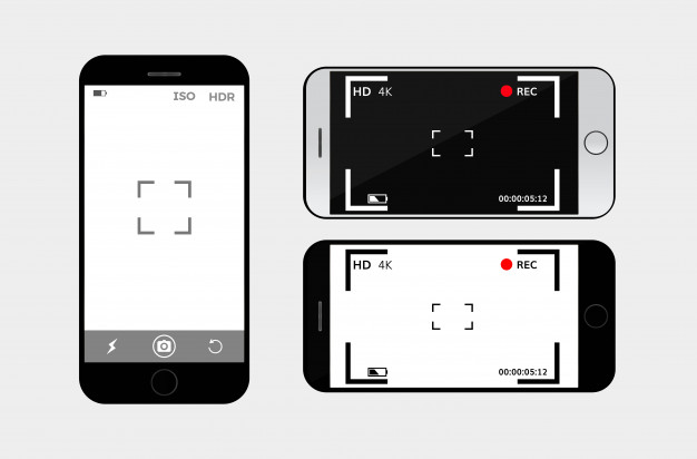 626x412 Phone Camera Interface Viewfinder Vector Premium Download