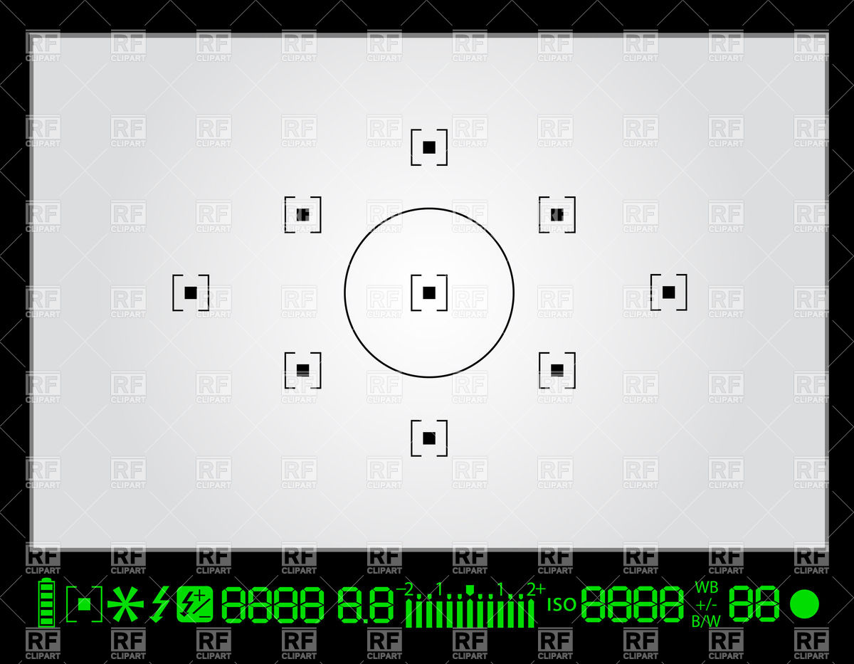 1200x933 Slr Camera Photo Viewfinder Vector Image Of Objects Konturvid