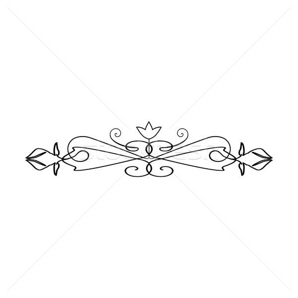 600x600 Vintage Calligraphic Swirl