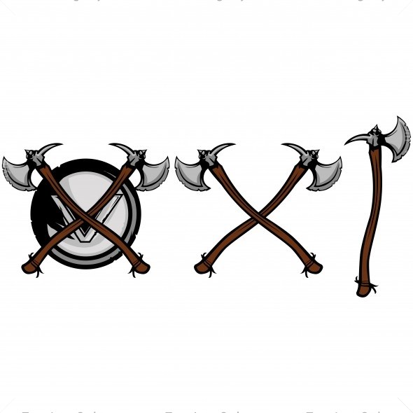 590x590 Viking Axe Clip Art