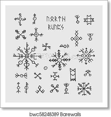 Futhark Norse Viking Runes And Talismans Nordic Pagan Vector 362x382 Futhark Norse Viking Runes And Talismans Nordic Pagan Vector