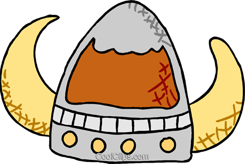 480x323 Viking Hat Royalty Free Vector Clip Art Illustration