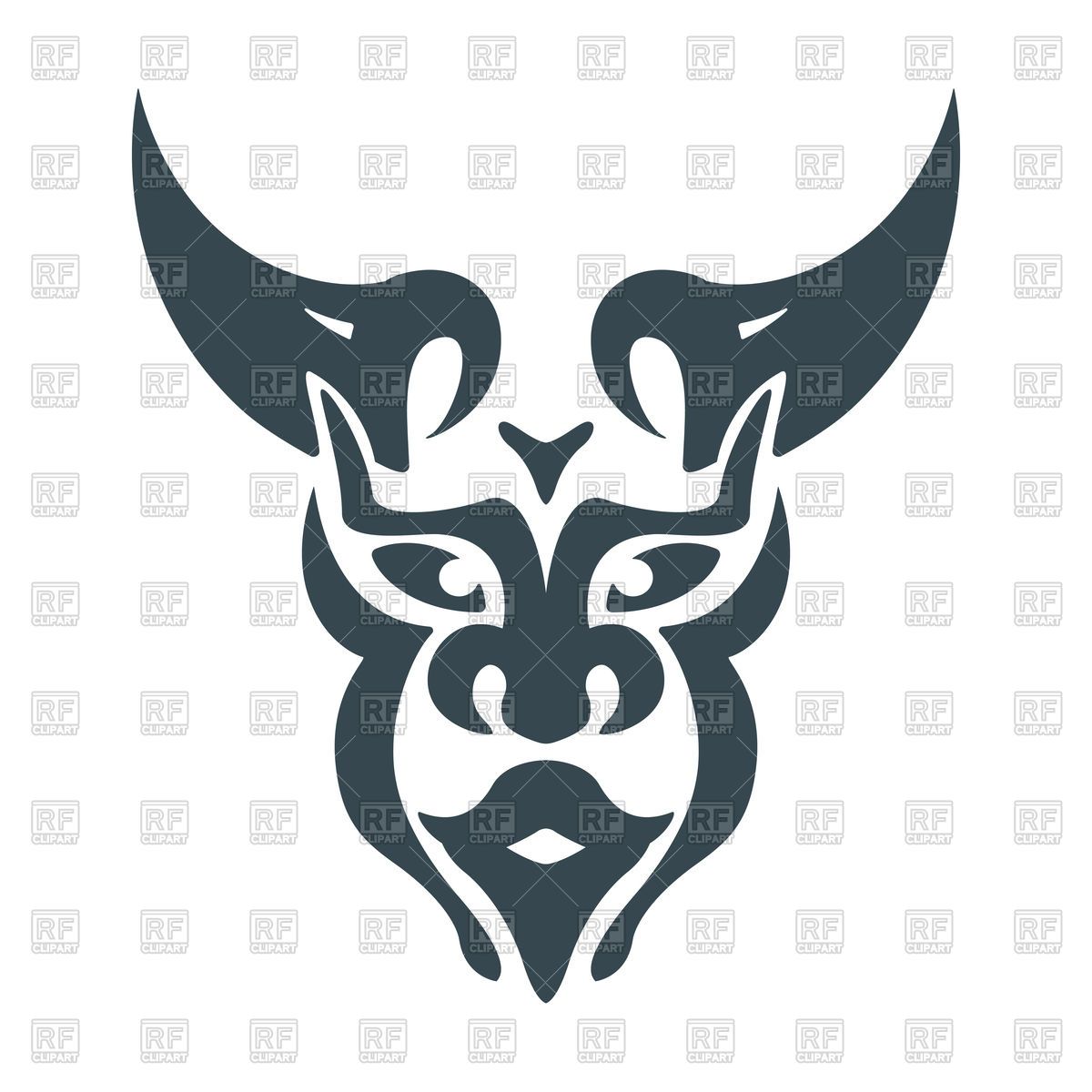 Viking Head Vector