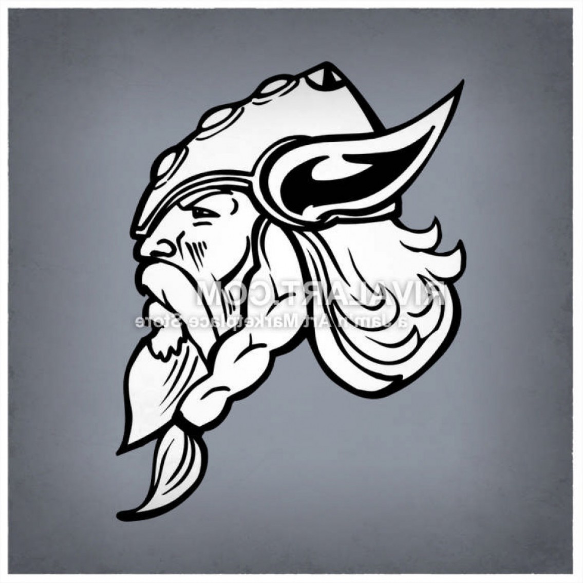 1135x1135 Viking Head Vector Clip Art Catchsplace