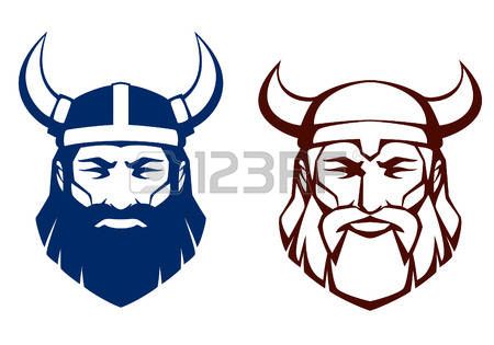450x315 Viking Head Line Illustration Of An Ancient Viking Warrior Dee