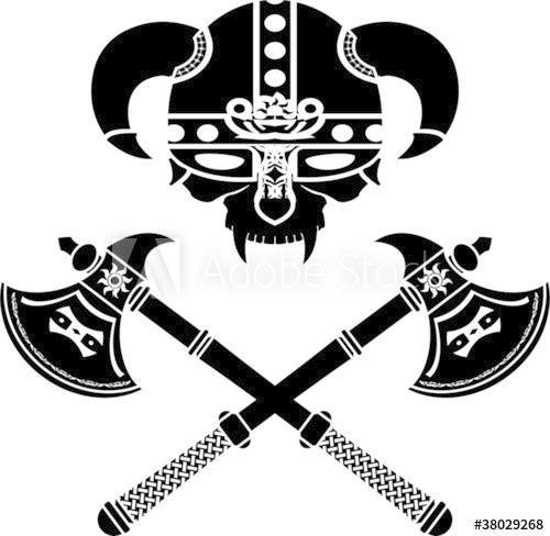 Fantasy Viking Helmet Vector Illustration 500x488 Fantasy Viking Helmet Vector Illustration