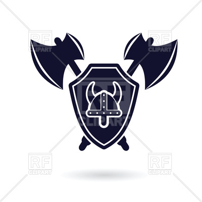 Shield With Viking Helmet And Crossed Axes, Viking Emblem Vector 400x400 Shield With Viking Helmet And Crossed Axes, Viking Emblem Vector