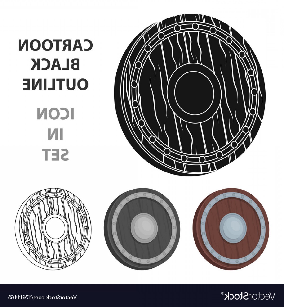 1200x1296 Viking Shield Icon In Cartoon Style Isolated On Vector Geekchicpro