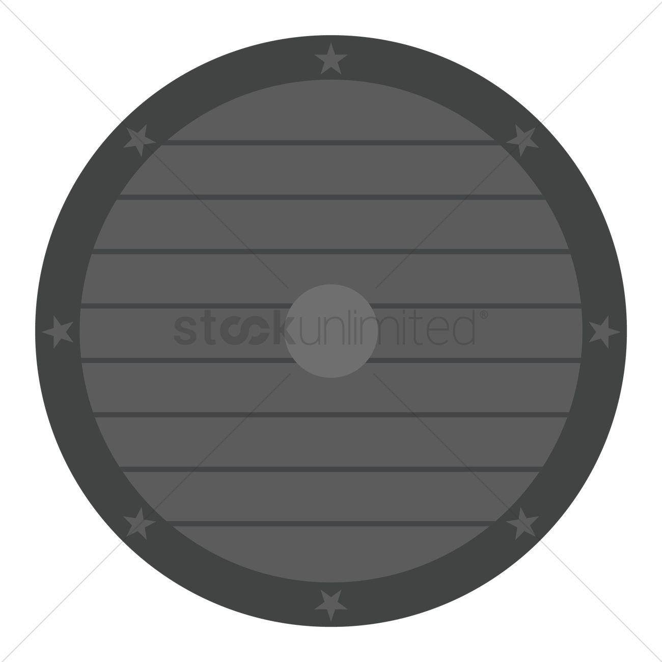 1300x1300 Viking Shield Vector Image