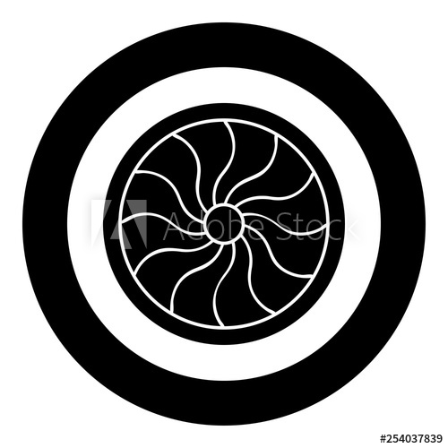 500x500 Viking Shield Icon Black Color Vector In Circle Round Illustration