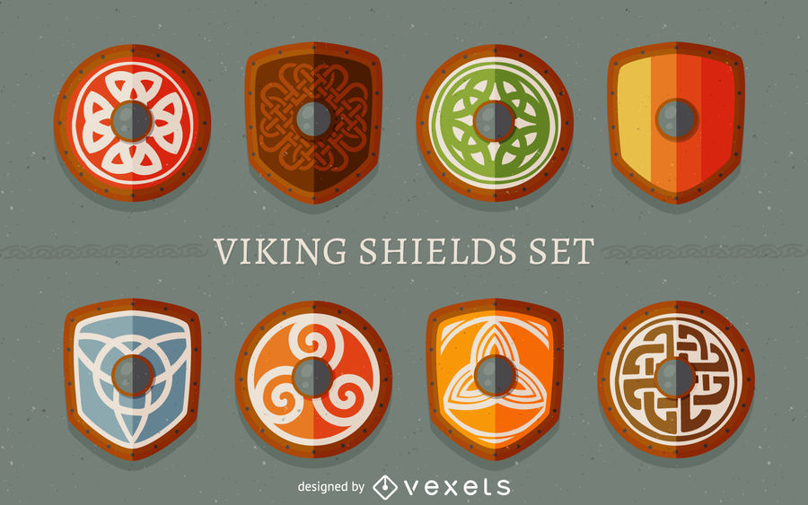 900x563 Viking Shields Set