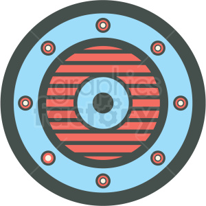 300x300 Viking Shield Vector Icon Clipart Royalty Free Gif, Png