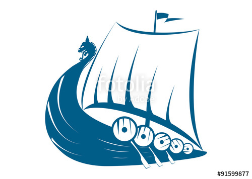 500x356 Viking Ship Illustration Stock Image And Royalty Free Vector