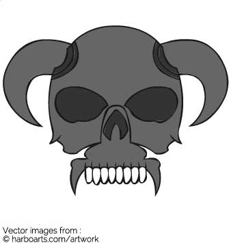 Viking Skull Vector