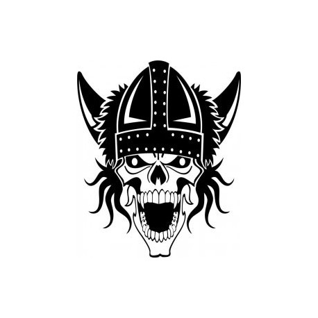 458x458 Viking Skull Vector