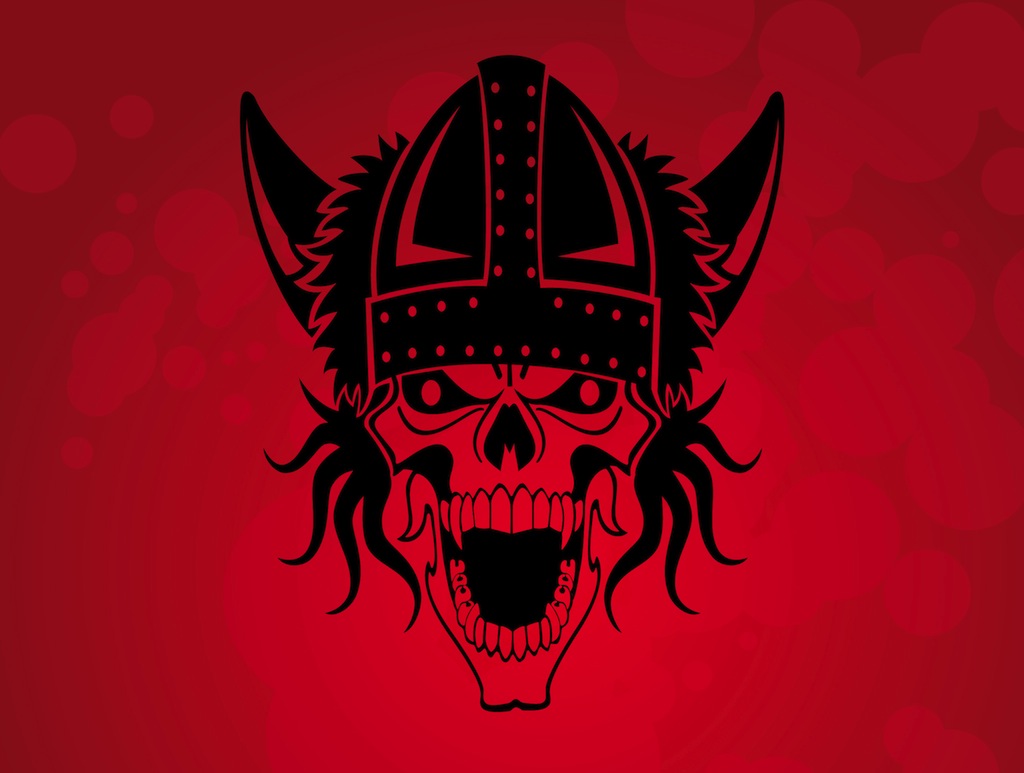 1024x773 Viking Skull Vector Art Graphics