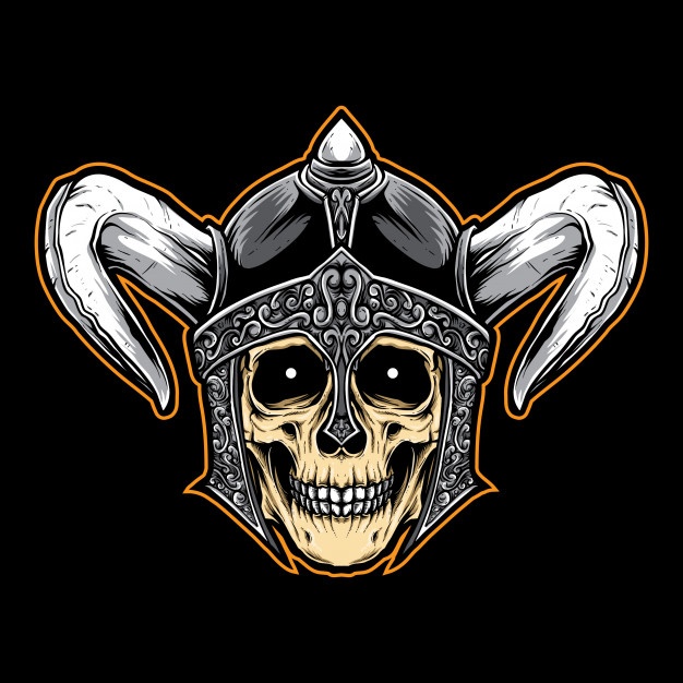 Viking Skull Vector at Vectorified.com | Collection of Viking Skull ...