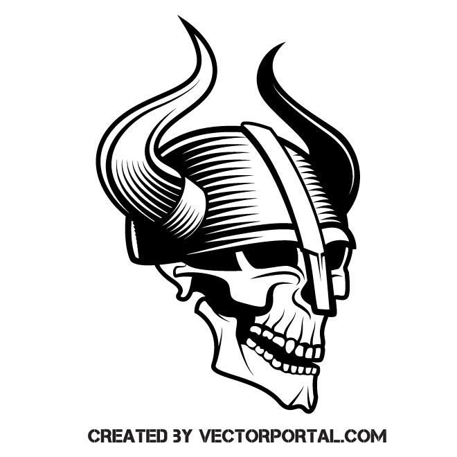 660x660 Viking Skull