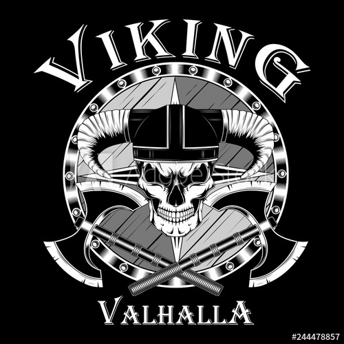 Viking Skull Vector at Vectorified.com | Collection of Viking Skull ...