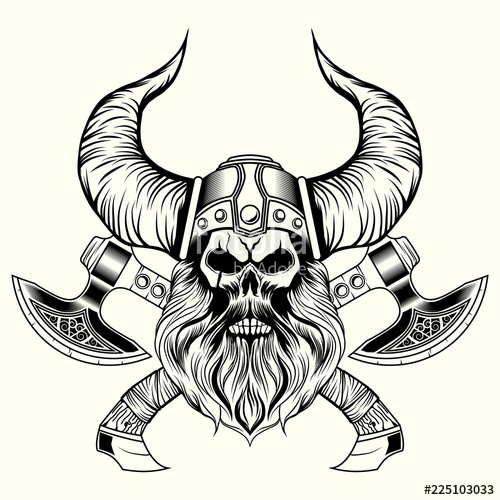 Viking Skull Vector at Vectorified.com | Collection of Viking Skull ...