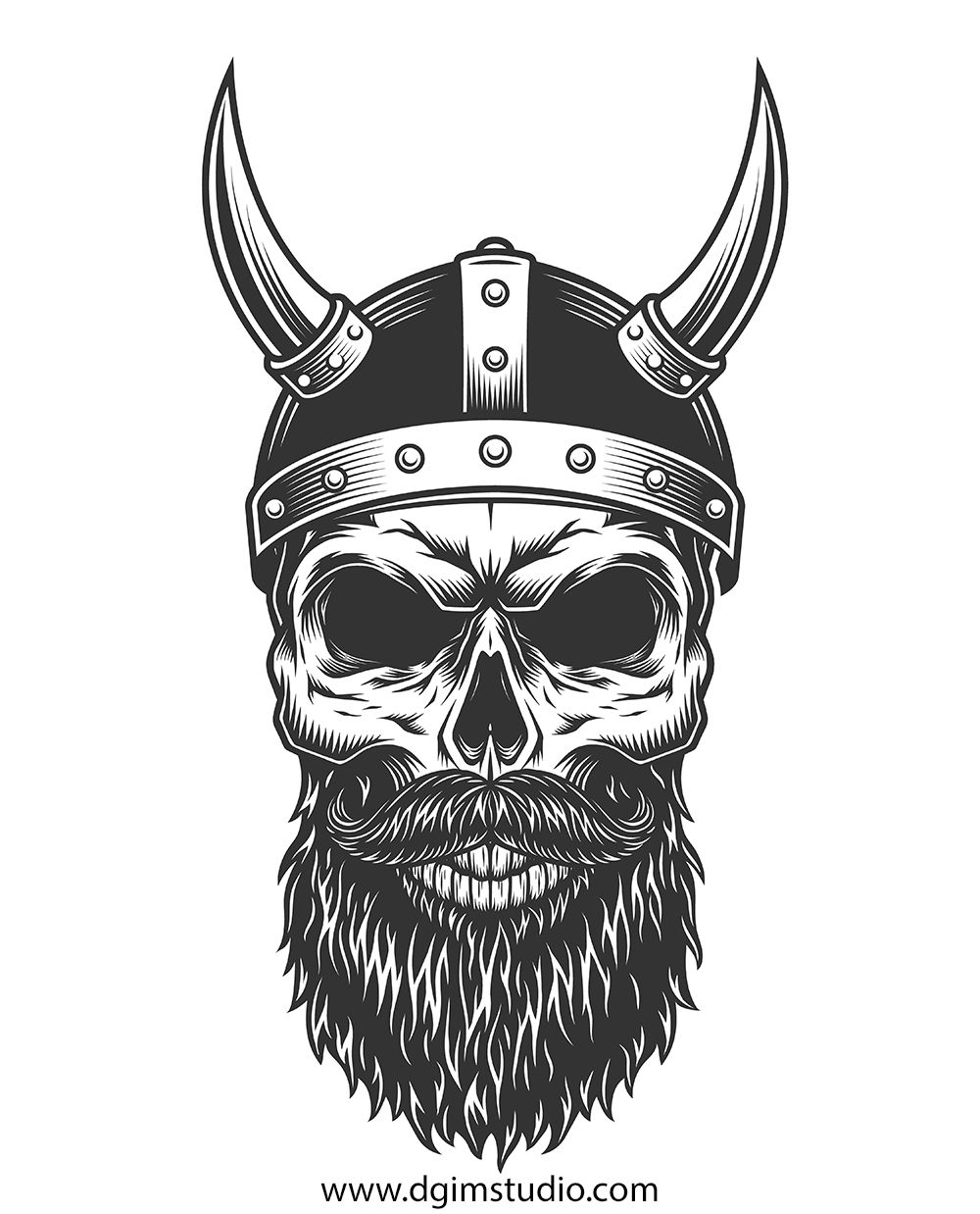 Viking Skull Vector at Vectorified.com | Collection of Viking Skull ...