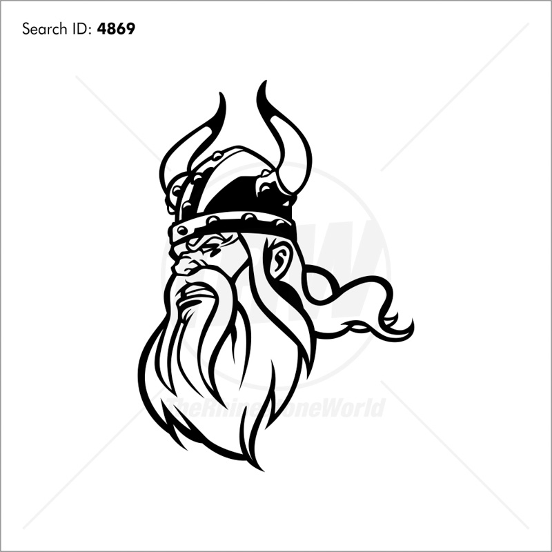 800x800 Viking Vector Mascot