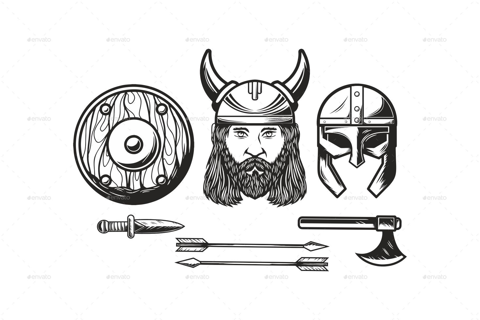1820x1214 Viking Vector Pack