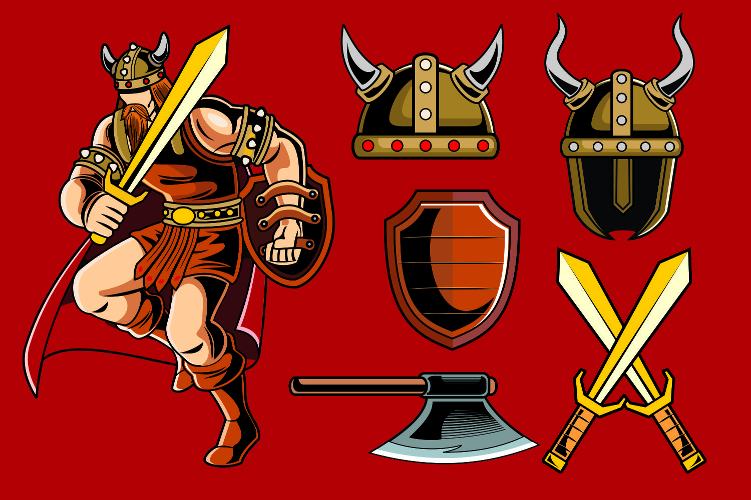 1500x1000 Viking Vector Pack